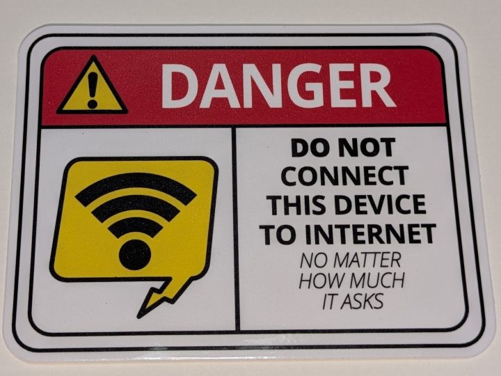 Danger Internet of $#!7 Sticker - Image 4