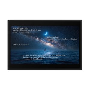 Saint-Exupery Framed photo paper poster