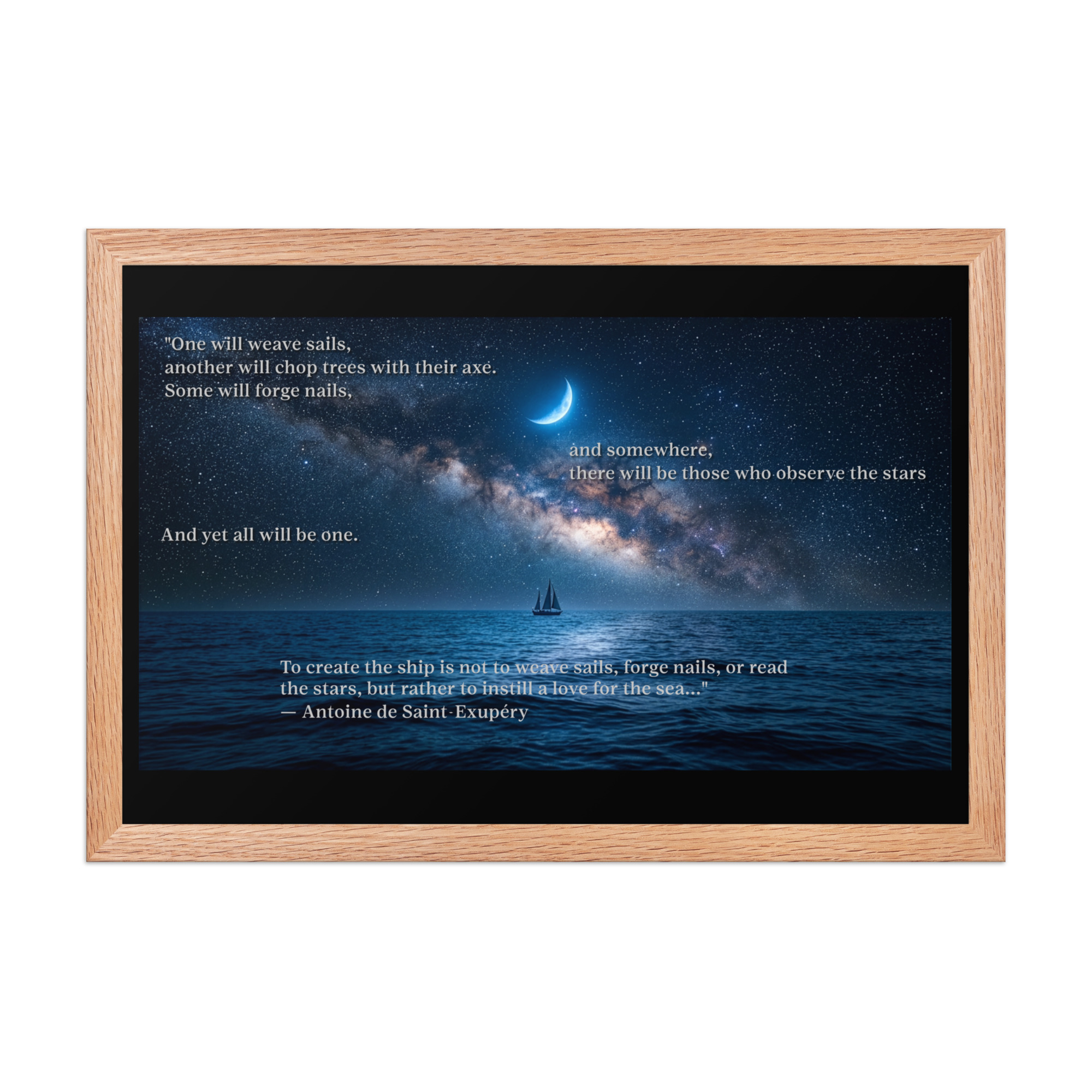 Saint-Exupery Framed photo paper poster - Image 3