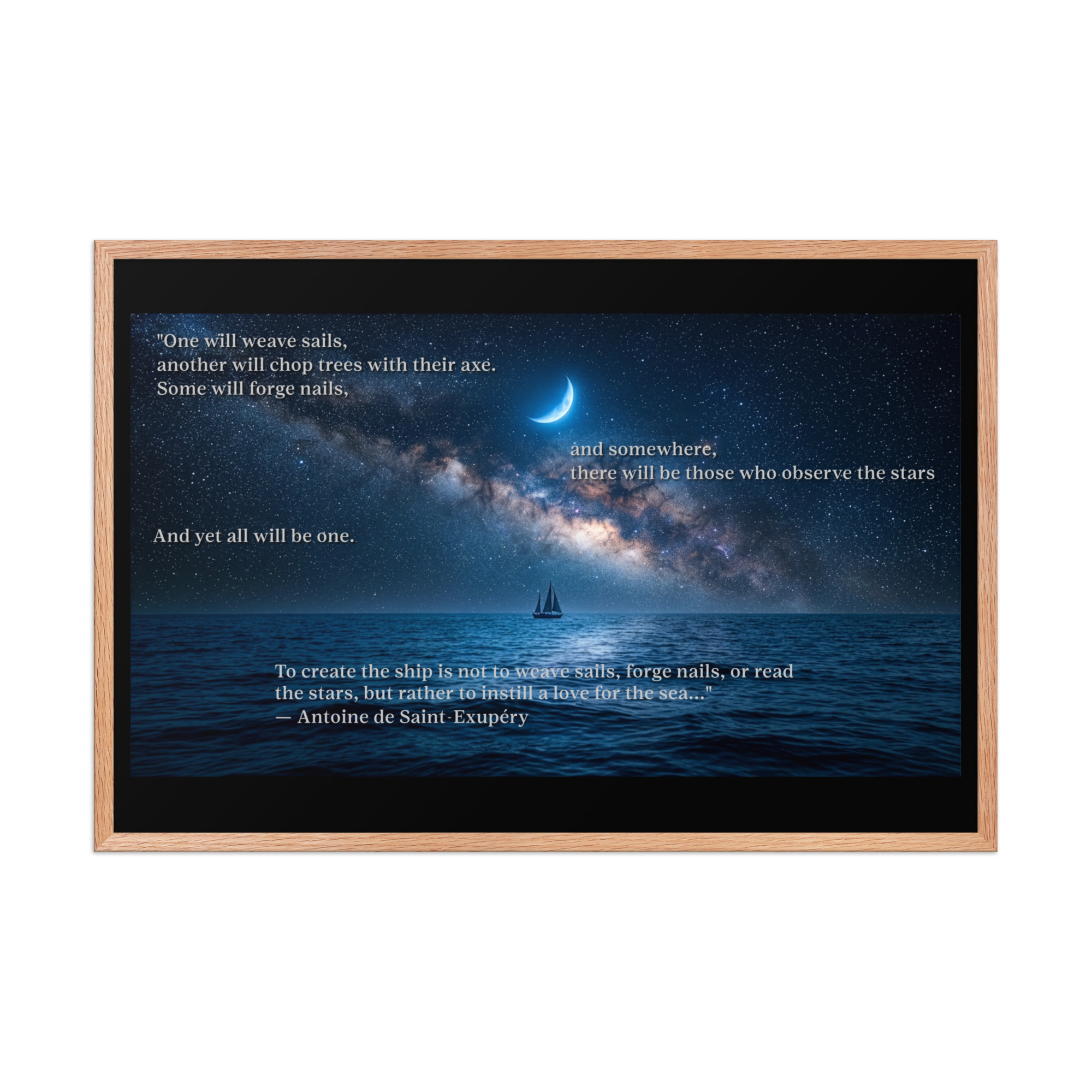 Saint-Exupery Framed photo paper poster - Image 4